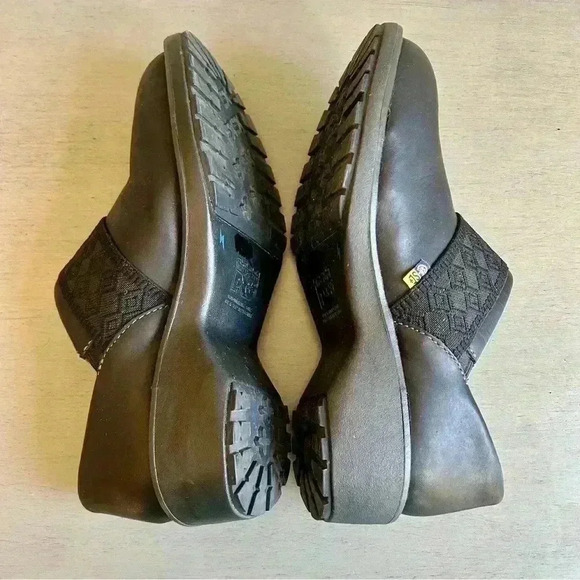 Timberland PRO Women Black Clog 10 Riveter SD+ Slip-On At Work Shoe Leather EUC - Picture 10 of 13